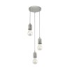 Eglo SILVARES pendant light grey, 3-light sources