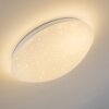 Quebec ceiling light LED white, 1-light source, Remote control, Colour changer