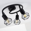Baripada Ceiling Light black, 3-light sources