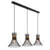Pendant Light Globo PURRA black, 3-light sources