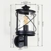 CHAMESOL Outdoor Wall Light black, 1-light source