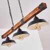 Corippo Pendant Light black, 3-light sources