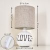 Seon LOVE Table Lamp white, 1-light source