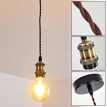GUNNISON Pendant Light bronze, brass, black, 1-light source