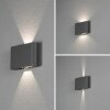 Konstsmide CHIERI Outdoor Wall Light LED black, 2-light sources