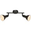 Globo NAMUS ceiling spotlight black, 2-light sources
