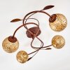 VIRGA Ceiling light rust-coloured, 4-light sources