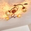VIRGA Ceiling light rust-coloured, 4-light sources