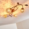 VIRGA Ceiling light rust-coloured, 4-light sources