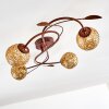 VIRGA Ceiling light rust-coloured, 4-light sources