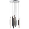 Brilliant Living Cembalo Pendant Light LED brown, 16-light sources