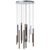 Brilliant Living Cembalo Pendant Light LED brown, 16-light sources