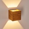 Adak Wall Light LED Dark wood, 1-light source