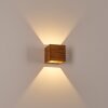 Adak Wall Light LED Dark wood, 1-light source