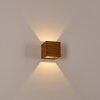 Adak Wall Light LED Dark wood, 1-light source