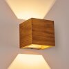 Adak Wall Light LED Dark wood, 1-light source