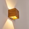 Adak Wall Light LED Dark wood, 1-light source