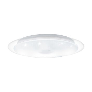 EGLO LANCIANO Ceiling Light LED transparent, clear, white, 1-light source, Remote control