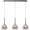 Brilliant HADAN Pendant Light chrome, 3-light sources