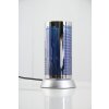 Reality table lamp blue, chrome, 1-light source