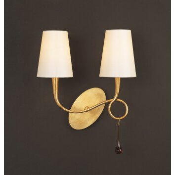Mantra Paola wall light gold, 2-light sources