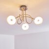 Donot Ceiling Light LED matt nickel, 3-light sources