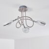 Donot Ceiling Light LED matt nickel, 3-light sources