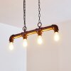 KAJEN Pendant Light rust-coloured, 4-light sources