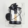 CHAMESOL Outdoor Wall Light black, 1-light source