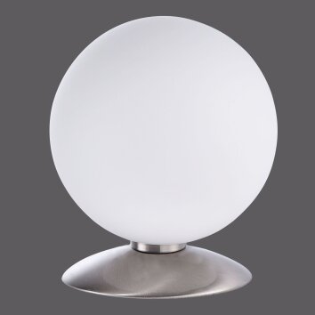Paul Neuhaus BUBBA table lamp LED stainless steel, 1-light source