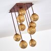 VIRGA Ceiling light rust-coloured, 9-light sources