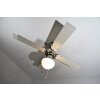 Globo CHAMPION fan chrome, stainless steel, white, 1-light source