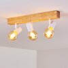 Barbengo Ceiling Light brown, Light wood, white, 3-light sources