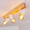 Barbengo Ceiling Light brown, Light wood, white, 3-light sources