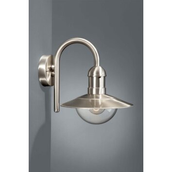 Elima wall light stainless steel, 1-light source
