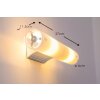 Ideallux CAMERINO AP2 wall light aluminium, 2-light sources