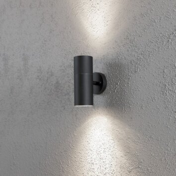 Konstsmide MODENA wall light black, 2-light sources