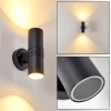 SATAVA outdoor wall light LED black, 2-light sources