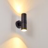 SATAVA outdoor wall light LED black, 2-light sources