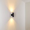 SATAVA outdoor wall light LED black, 2-light sources