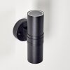 SATAVA outdoor wall light LED black, 2-light sources