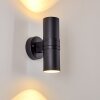 SATAVA outdoor wall light LED black, 2-light sources