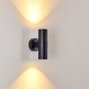 SATAVA outdoor wall light LED black, 2-light sources