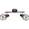 Globo Akin ceiling spotlight brown, 2-light sources