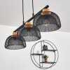 Besancon Pendant Light brown, black, 3-light sources