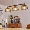 Besancon Pendant Light brown, black, 3-light sources