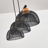 Besancon Pendant Light brown, black, 3-light sources