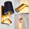 Kublis Wall Light gold, 2-light sources