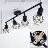 Baripada Ceiling Light black, 4-light sources