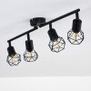 Baripada Ceiling Light black, 4-light sources